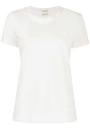 Massimo Alba side slit crew neck T-shirt - White