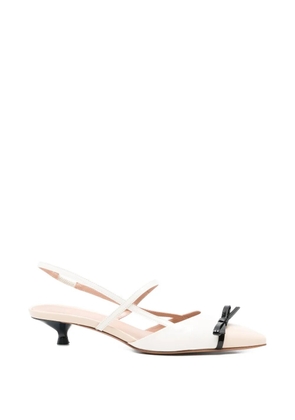 Festa Milano Alessias bow strap pumps - White