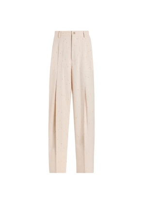 Dolce & Gabbana pinstriped trousers - Neutrals