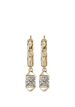 John Hardy Icon stud diamond earrings - Gold