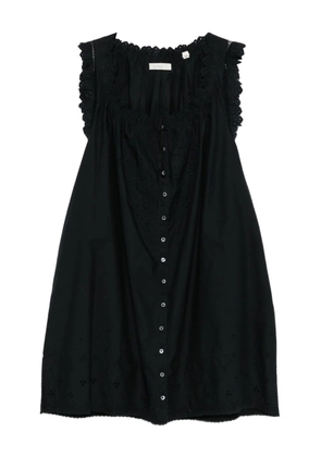 DÔEN Nessie broderie-anglaise mini dress - Black