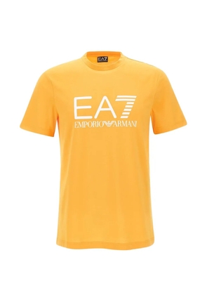 Ea7 Emporio Armani logo-print crew-neck T-shirt - Orange