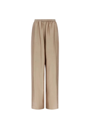 Ferragamo silk trousers - Neutrals