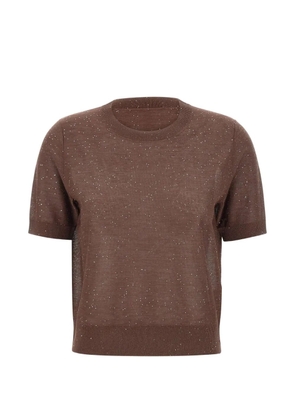 Kangra sequin sweater - Brown