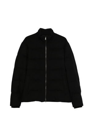 Zegna zip-up quilted jacket - Black