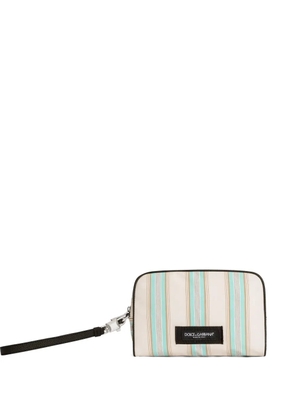 Dolce & Gabbana striped poplin handbag - Neutrals