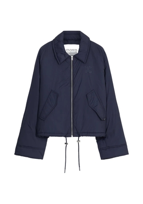 Closed chest-logo jacket - Blue