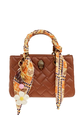 Kurt Geiger London quilted charm tote bag - Brown
