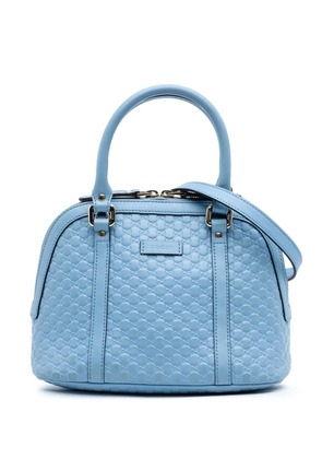 Gucci Pre-Owned 2016-2025 Mini Microguccissima Dome satchel - Blue