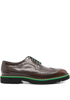 Paul Smith leather brogue derby shoes - Brown