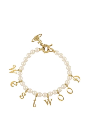 Vivienne Westwood Leanne Twin pearl bracelet - Gold