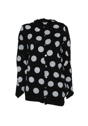 Junya Watanabe polka dot buttoned cardigan - Black