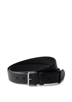 Prada leather buckle belt - Black