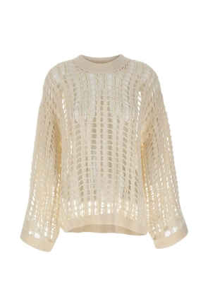 A. ROEGE HOVE Spider Knit interlaced sweater - Neutrals