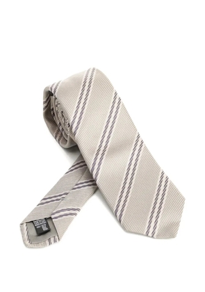 Giorgio Armani striped tie - Neutrals