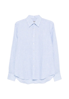 Canali gingham-pattern shirt - Blue