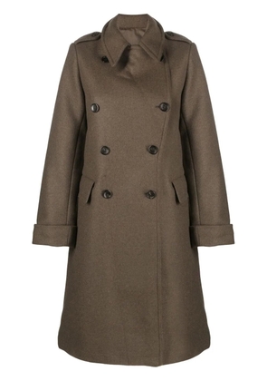 Fortela double-breasted coat - Green