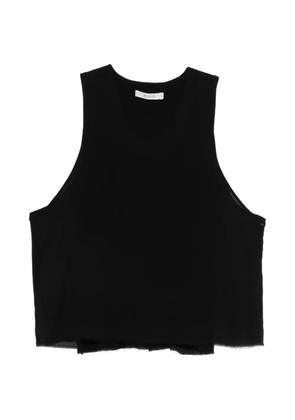 Kristensen Du Nord raw-edge top - Black