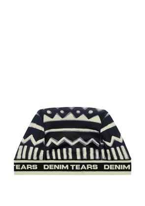 Denim Tears 5Q Mudcloth Skully hat - Blue