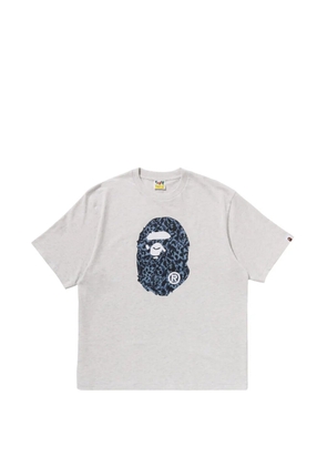 A BATHING APE® logo-print T-shirt - Grey