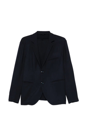 Giorgio Armani notched-lapel blazer - Blue