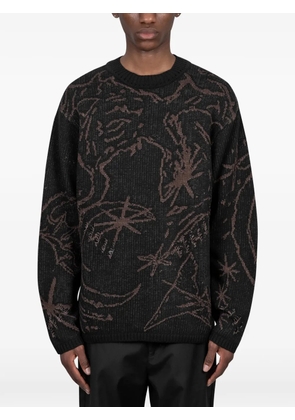 ROA crew-neck sweater - Black
