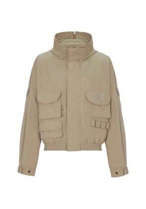 Balmain multi-pocket hooded jacket - Neutrals