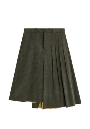 OUR LEGACY Origami pleated midi skirt - Green