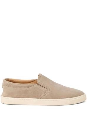 Brunello Cucinelli suede loafers - Neutrals
