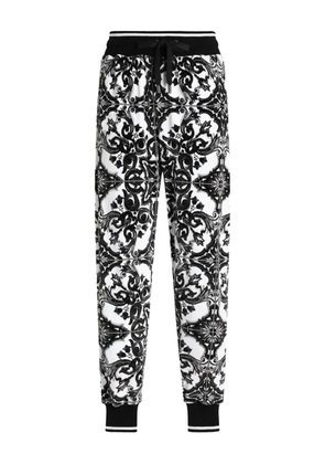 Dolce & Gabbana Majolica-print track pants - White