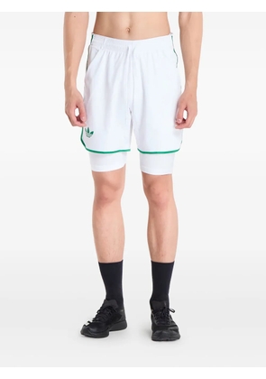 adidas logo-detail shorts - White