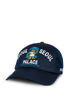 Palace 2 Seoul embroidered 6-panel cap - Blue