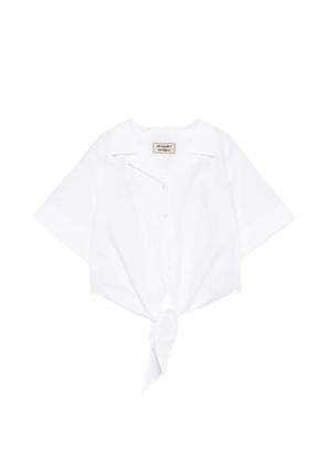 alessandro enriquez knot-detail shirt - White
