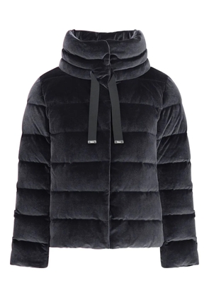 Herno chenille-effect padded jacket - Black