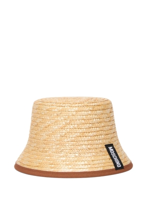 Moschino woven bucket hat - Neutrals