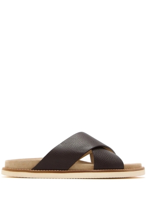 Brunello Cucinelli leather sandals - Brown