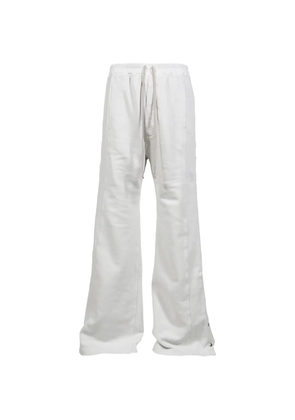 Rick Owens DRKSHDW buttoned flared trousers - White