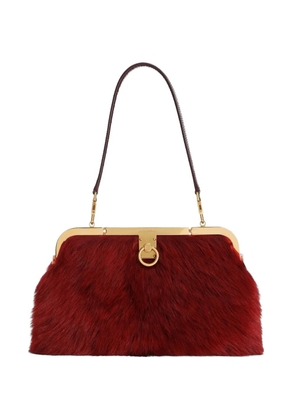 Dolce & Gabbana Amanda handbag in sheepskin and crocodile leather - Red