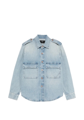 3x1 Kenya button cotton shirt - Blue