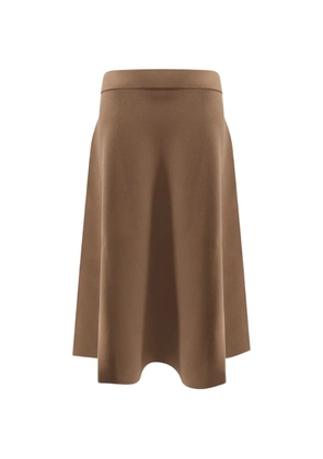 Max Mara elastic flared skirt - Brown