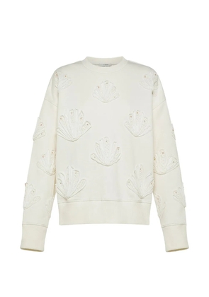 Forte Forte lunamaris embroidered sweatshirt - Neutrals