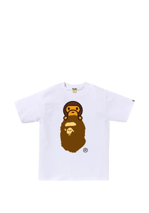 A BATHING APE® monkey graphic T-shirt - White