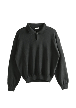 The Row faded polo knitwear - Black
