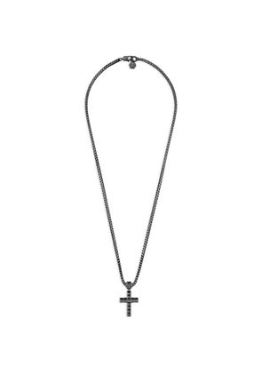 Philipp Plein crucifix-pendant necklace - Black