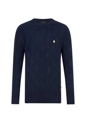 Billionaire braides roundneck pullover - Blue