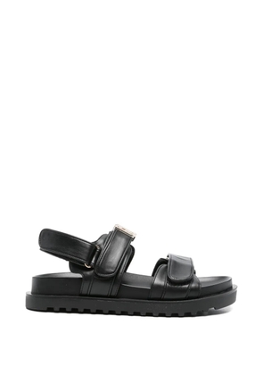 GUESS USA logo-plaque sandals - Black