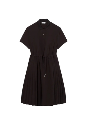 Lacoste pleated midi dress - Brown