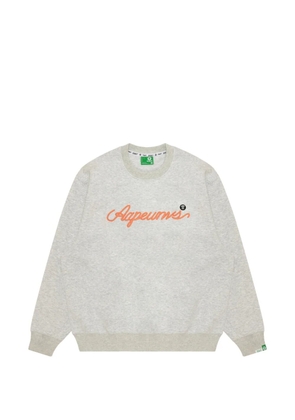 AAPE BY *A BATHING APE® logo-embroidery sweatshirt - Grey