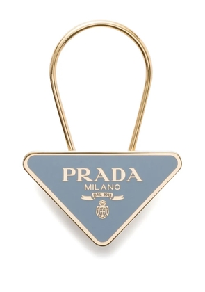 Prada logo-print keyring - Gold