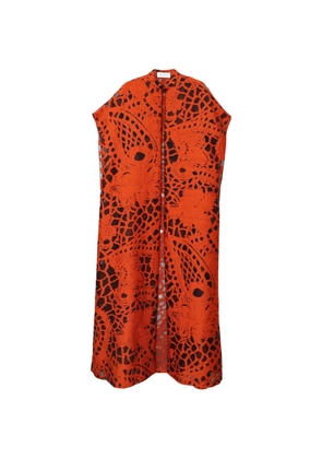 Gemy Maalouf open devoré coat - Orange